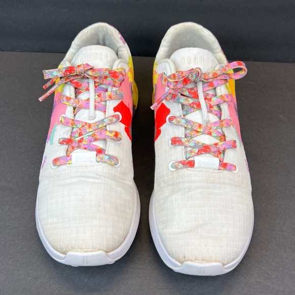 NOBULL Sneakers Women's Size 12 Floral Athletic Shoes - White and Multicolor - Picture 9 of 9